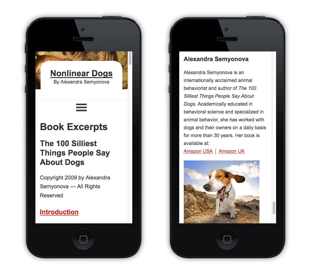 animal behaviorist and author mobile design