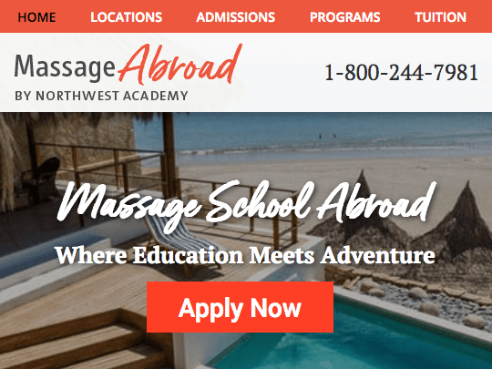 education abroad program website design